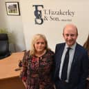 Amy Howcroft, Jack Sharpe and Heather Sargent in T Fazakerley & Son's revamped office