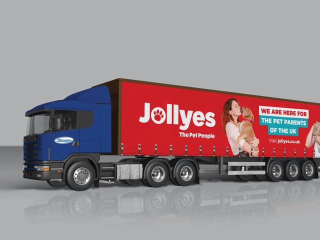 A Jollyes lorry