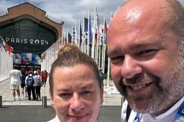 Colin Smith, executive head chef for Sodexo Live! with head chef Claire Townell