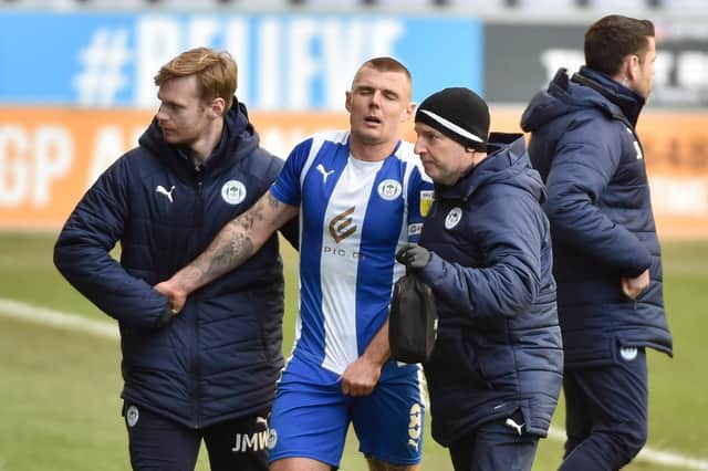 Max Power leaves the field against Wimbledon
