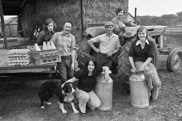 The Castelli family who owned Gunnells Fold Farm on Arbour Lane, Standish, in 1974.
Left to right, Richard Shorrock, Peter Castelli (senior), Catherine Castelli, Charlie Castelli, Peter Castelli (junior) and Margaret Castelli.
