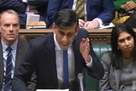 Prime Minister Rishi Sunak speaks during Prime Minister's Questions in the House of Commons, London.