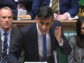 Prime Minister Rishi Sunak speaks during Prime Minister's Questions in the House of Commons, London.