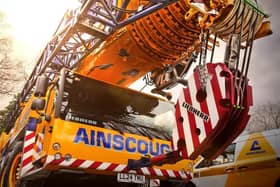 One of Ainscough's many heavy duty cranes