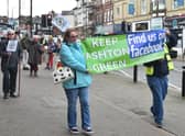 Keep Ashton Green campaigners protest in the town