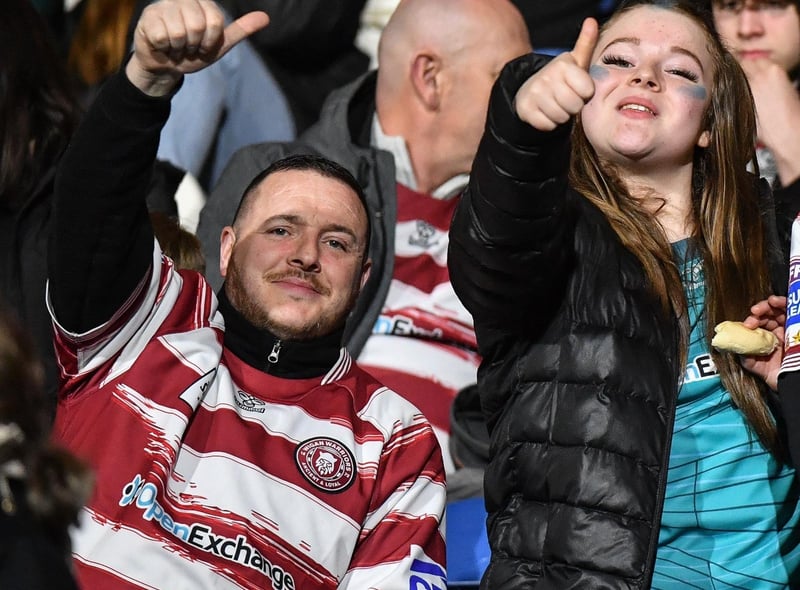 Wigan Warriors fans made their way to the John Smith's Stadium on Friday night.