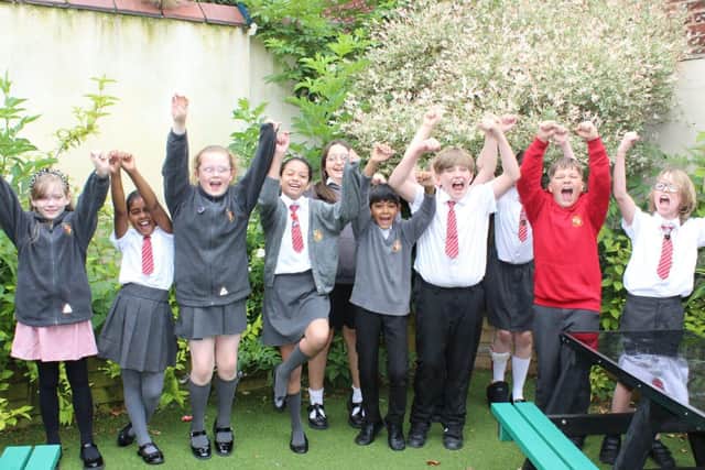 Leigh CE Primary School Pupil's Celebrating