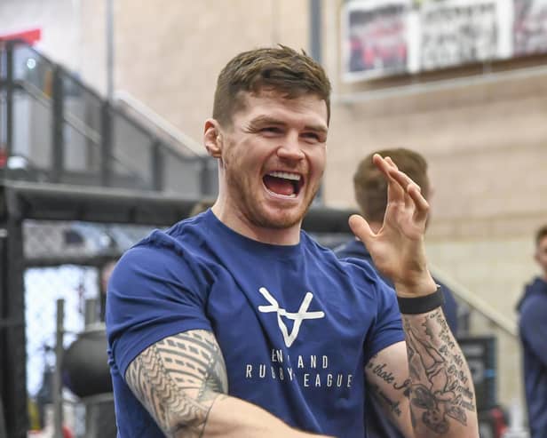 John Bateman, England Rugby League Training at Robin Park Arena