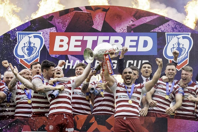 Wigan lift the Challenge Cup