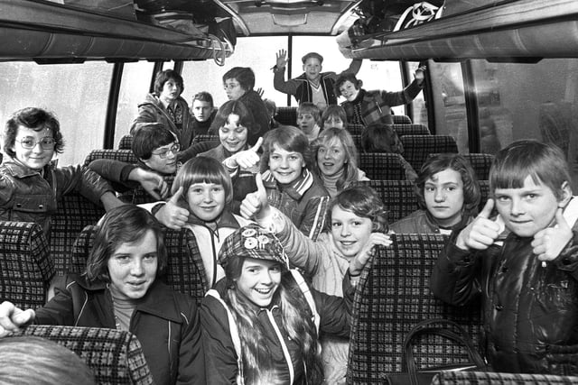 RETRO 1978 -  Wigan Wasps swimming club members board their coach for a trip to Germany