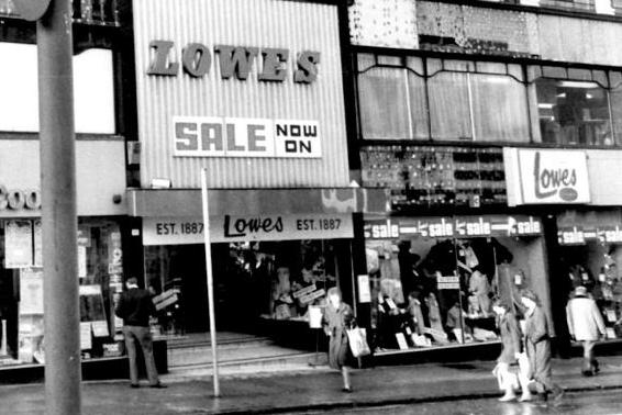 1984  - Lowe's department store Market Place, Wigan.
