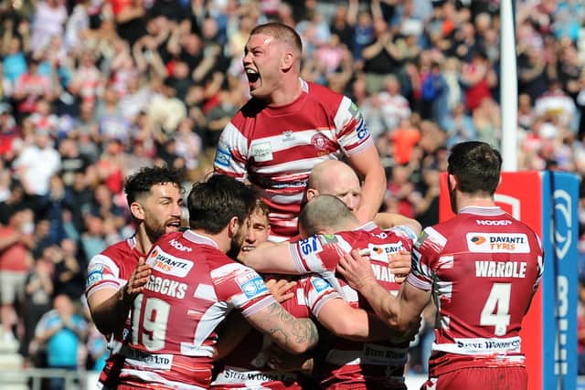Wigan Warriors are currently top of the Super League table