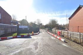 Entrance to the United Utilities site next to Vulcan Park in Atherton