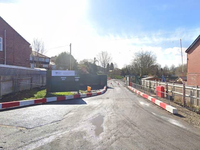 Entrance to the United Utilities site next to Vulcan Park in Atherton