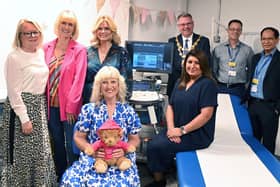 A celebration was held for the opening of a new suite with new ultrasound equipment, made possible by fund-raising, The Boot Out Breast Cancer and In Pink, ultrasound suite at the Breast Screening Unit at the Thomas Linacre Centre