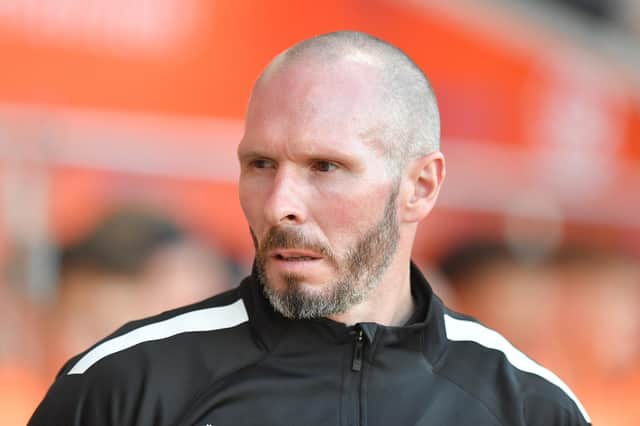 Blackpool's Manager Michael Appleton
The Carabao Cup First Round - Blackpool v Barrow - Tuesday 9th August 2022 - Bloomfield Road - Blackpool
