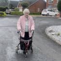 Cath Brookfield, 91, is determined to walk 200m every day