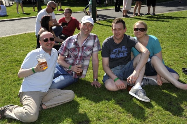 From left, Bob Nelson, Ste Bithell, Stuart Hurst and Melanie Hurst at Haigh Fest 2017