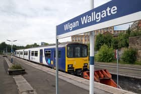 The platform at Wigan Wallgate