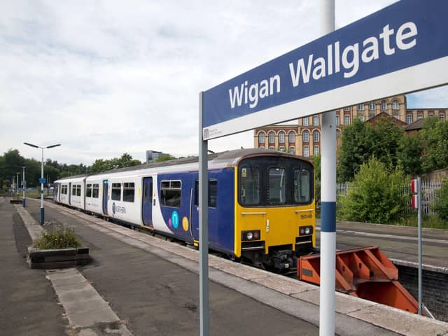 The platform at Wigan Wallgate