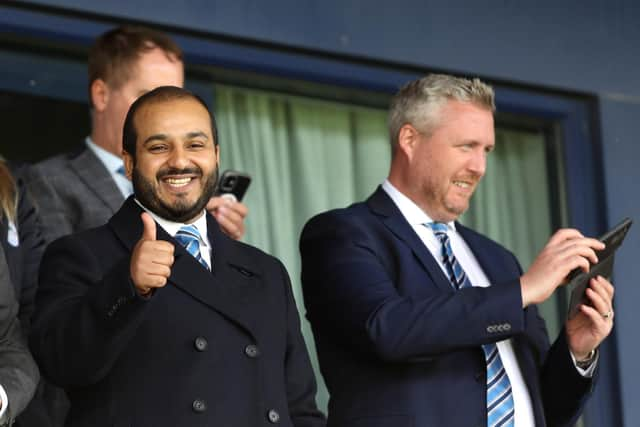 Latics chairman Talal Al Hammad, with chief operating officer Dr Tom Markham