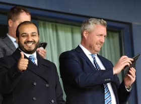 Latics chairman Talal Al Hammad, with chief operating officer Dr Tom Markham