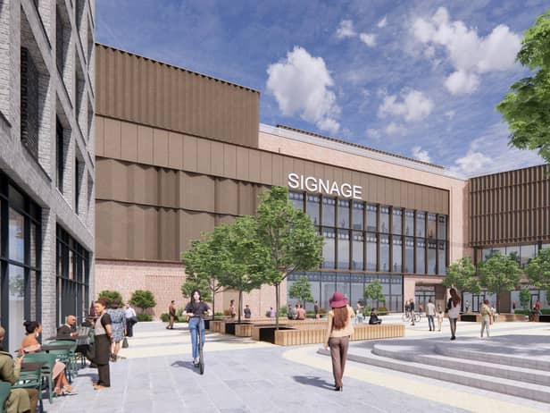 Picture showing what the new Multi-media Centre in Wigan town centre could look like