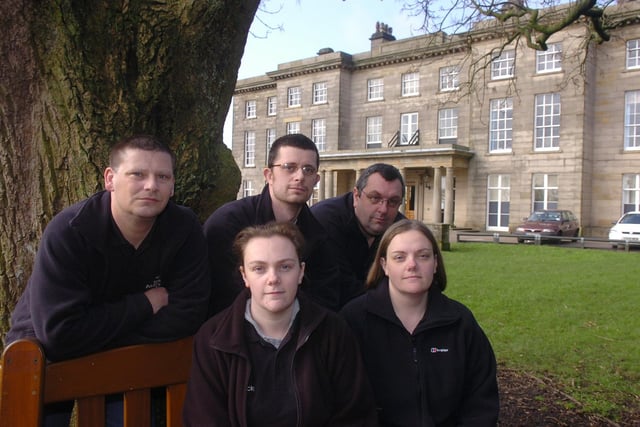 RETRO 2007 Spirit Mediums at Haigh Hall left to right  Micky Danson, Keith Hunter,  John Deakin, Trica Danson and Rob Fortune