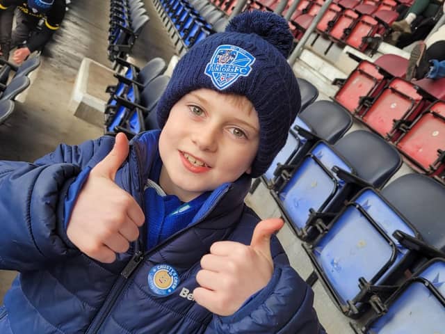 Finley McKeown at the DW Stadium