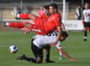 Charlie Wyke in action at Bamber Bridge