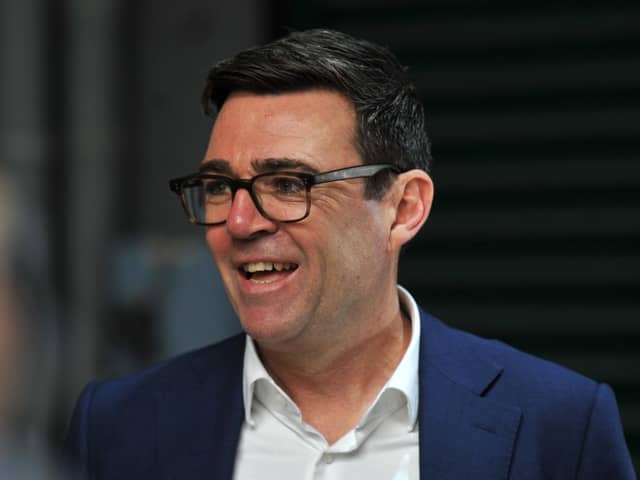 Greater Manchester Mayor Andy Burnham on a visit to Wigan earlier this year