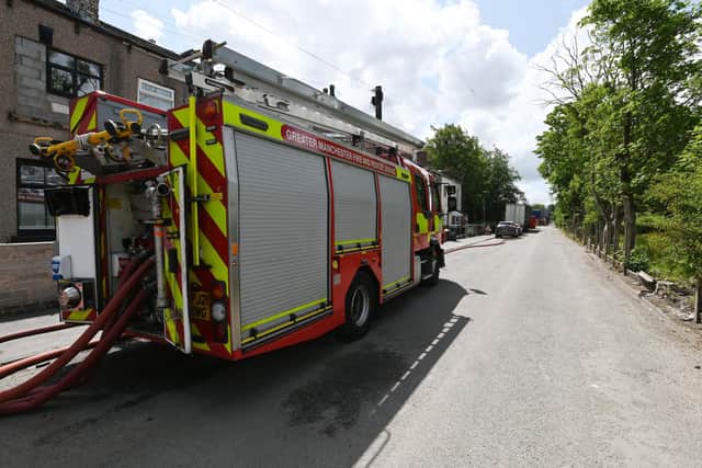 Firefighters were called to Bolton House Road on Tuesday afternoon