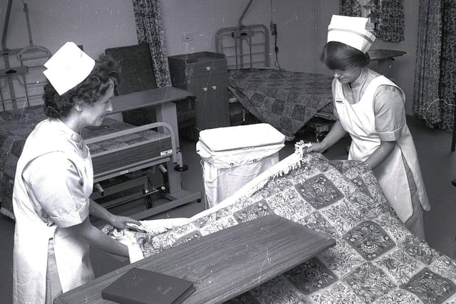 On the ward at Wigan and Leigh Hospice in the 1980s