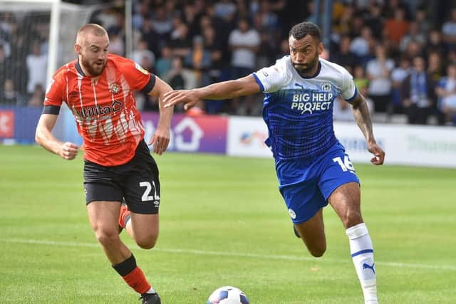 Curtis Tilt in action at Luton