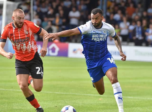 Curtis Tilt in action at Luton