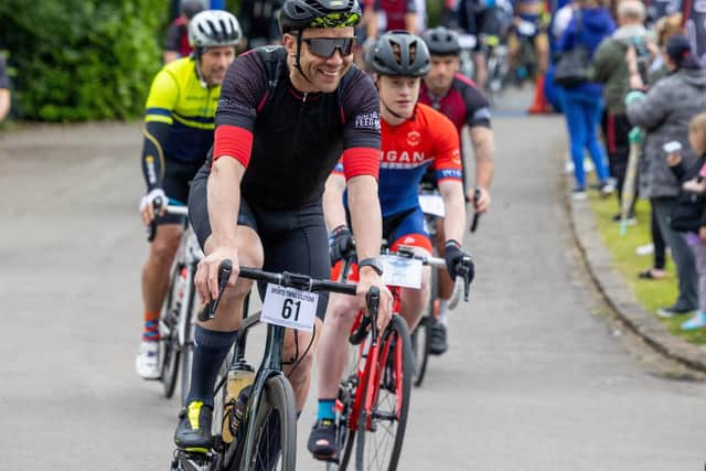 Cyclists in last year's Wigan Bike Ride at Mesnes Park