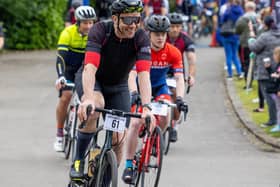 Cyclists in last year's Wigan Bike Ride at Mesnes Park