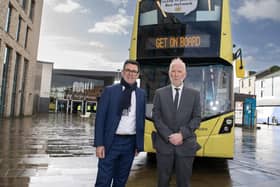Left to right: Greater Manchester mayor Andy Burnham and Vernon Everitt, Transport Commissioner for Greater Manchester