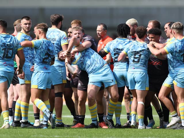 Newcastle Thunder against Sheffield Eagles during the 2023 Summer Bash in York