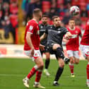 Paul Mullin in action for Wrexham at Charlton last October