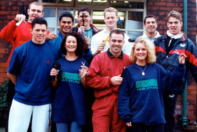 1994 -  Wigan RL stars open the new Renoir Hair Studio