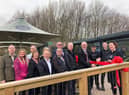 The official opening of The Hide Coffee House at Pennington Flash