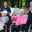 Residents and staff enjoy a Sports Day at Lakeside Care Home, part of the Standish Care Village.