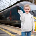 Daniel Rogerson, five, is a train "super fan"