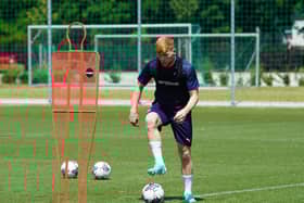 Josh Stones during the recent training camp in Hungary