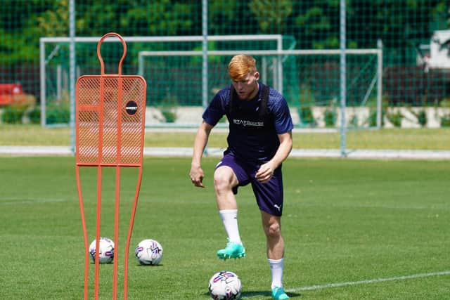 Josh Stones during the recent training camp in Hungary