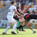 Ramon Silva in action for London Broncos at the Summer Bash