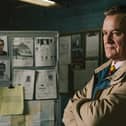 Hugh Bonneville stars as DCS Brian Boyce, attempting to track down the Brinks-Mat loot in the new series of BBC drama The Gold (Picture: BBC/Tannadice Pictures/Ana Blumenkron)