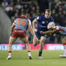 Wigan Warriors' Harvie Hill in action