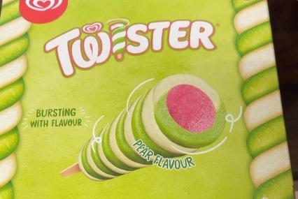Walls' Twister ice cream lolly.
As recommended by Vicky Cunlifee and Samantha Tilley.